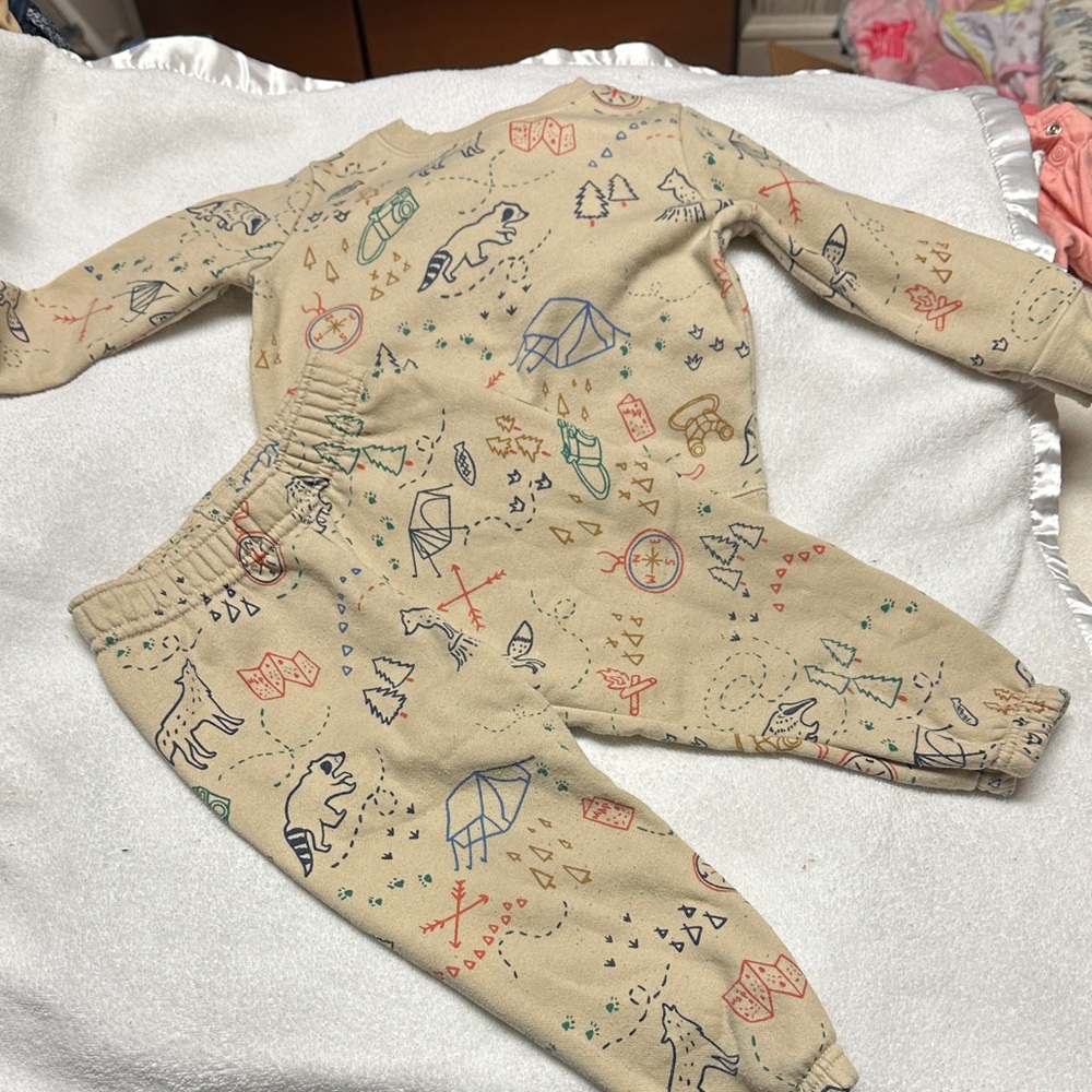 Garanimals Kids Beige Patterned One Piece